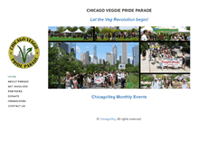 Tablet Screenshot of chicago.veggiepride.com